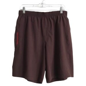 Prana Men's Burgundy Athletic Hiking Lightweight Stretch Running Shorts Size M